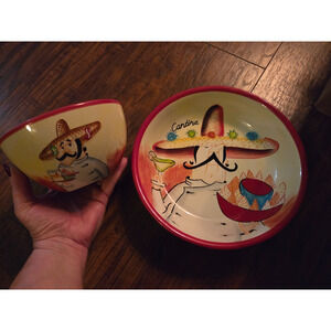 Certified International Tracy Flickinger Cantina Chip & Dish Bowls Set